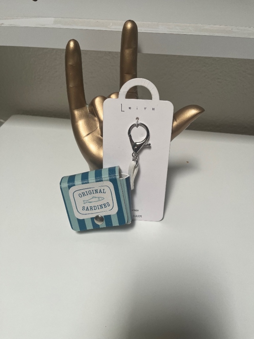 🐟 Leith Original Sardines Faux Leather Bag Charm – NWT